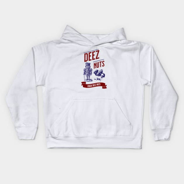 DEEZ NUTS Kids Hoodie by lakokakr